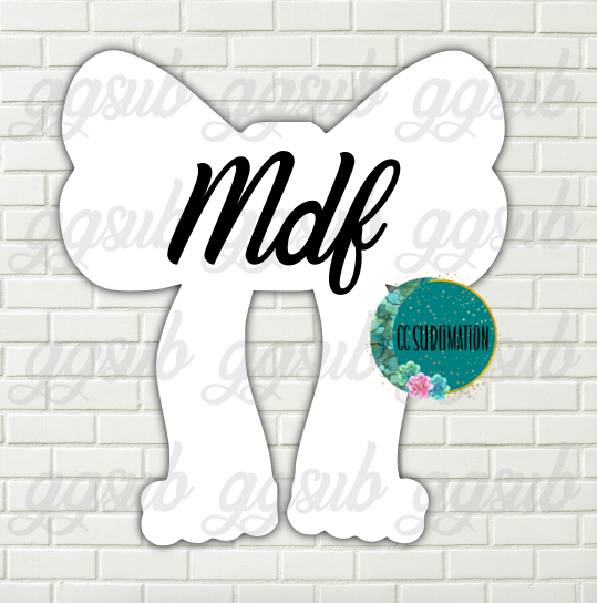 MDF - Christmas bow with holes 3 sizes to choose from