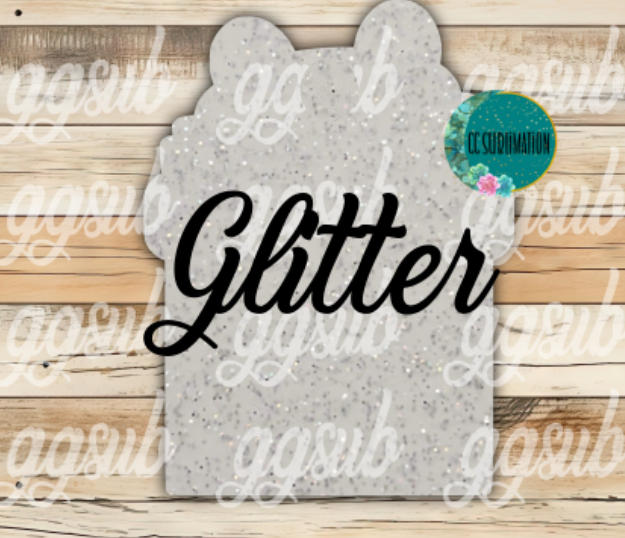 Acrylic Glitter Dog chimney 10 or 20 count 1.5 & 2 inch size( FOR BADGE REELS) - Sublimation Acrylic