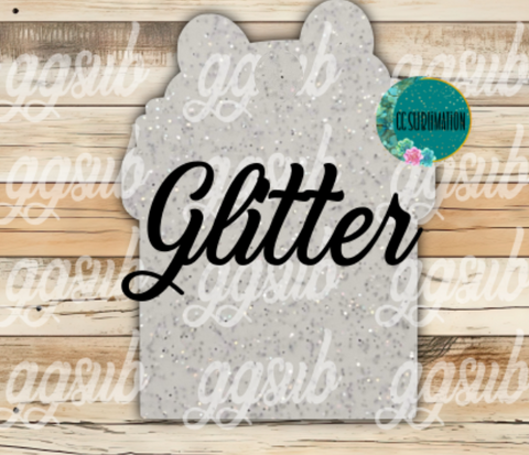 Acrylic Glitter Dog chimney 10 or 20 count 1.5 & 2 inch size( FOR BADGE REELS) - Sublimation Acrylic