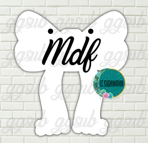 MDF - Christmas bow with holes 3 sizes to choose from