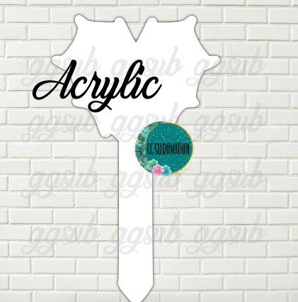 Web Heart Garden Stake - Sublimation Acrylic