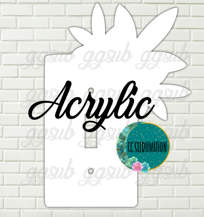 Acrylic Tiro leaf light switch cover Sublimation Acrylic