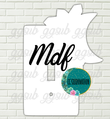MDF - Moon with gems light switch cover