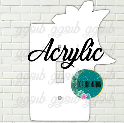 Acrylic Moon with gems light switch cover Sublimation Acrylic
