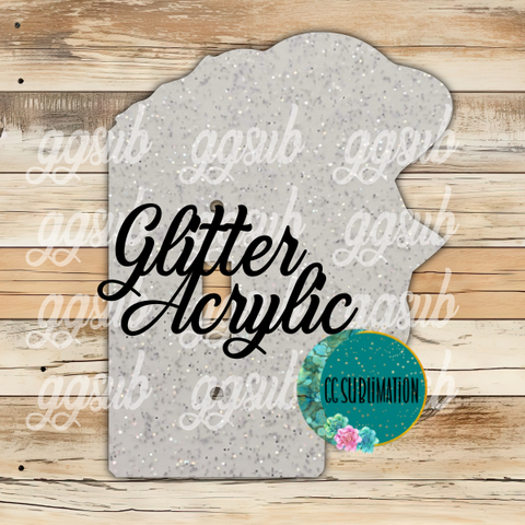 GLITTER Acrylic Space light switch cover - Sublimation Acrylic