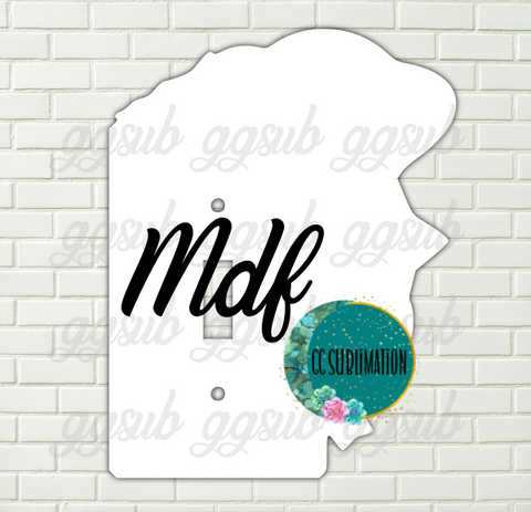 MDF - Space light switch cover