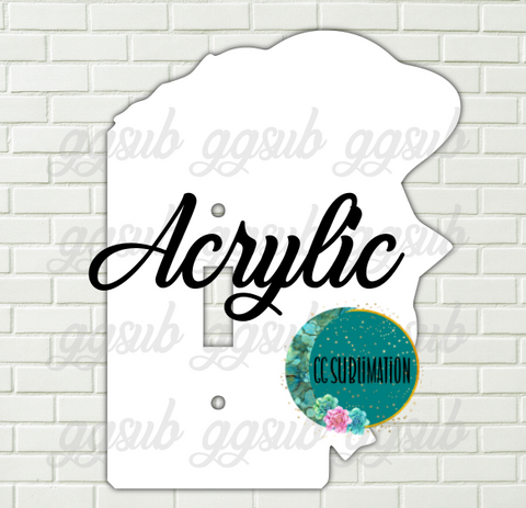 Acrylic Space light switch cover Sublimation Acrylic