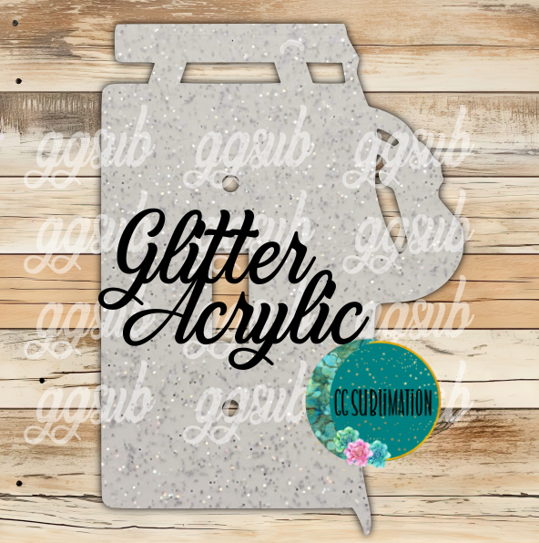 GLITTER Acrylic Gymnastics light switch cover - Sublimation Acrylic