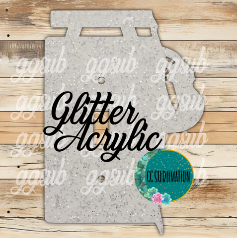 GLITTER Acrylic Gymnastics light switch cover - Sublimation Acrylic