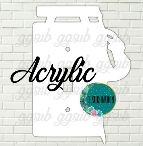 Acrylic Gymnastics light switch cover Sublimation Acrylic