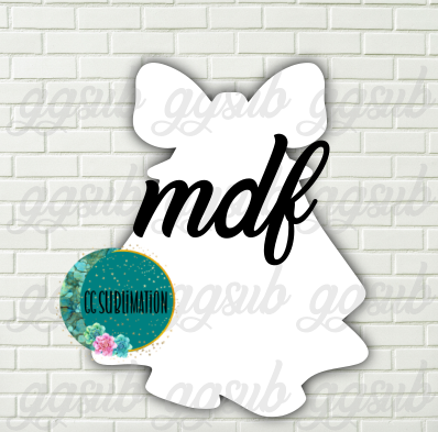 MDF -Ghost bow withOUT holes 2 sizes to choose from (great for badge reels & hairbow centers)