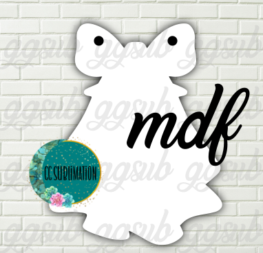 MDF - Ghost bow with holes 3 sizes to choose from