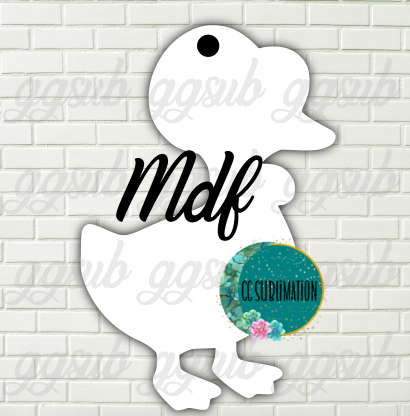 MDF -Goose with bonnet With and WITHOUT holes