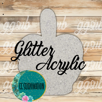 Glitter Acrylic Candy apple 10 or 20 count 1.5 & 2 inch size( FOR BADGE REELS) - Sublimation Acrylic