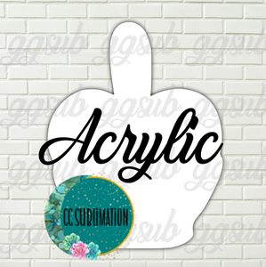 Acrylic Candy apple 10 or 20 count 1.5 & 2 inch size (FOR BADGE REELS) - Sublimation Acrylic