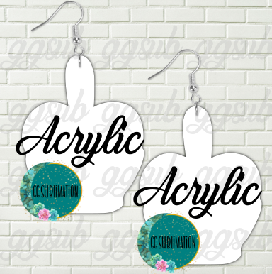 Acrylic - Candy apple 5 & 10 pairs 1.5 & 2 inch size - Sublimation Acrylic