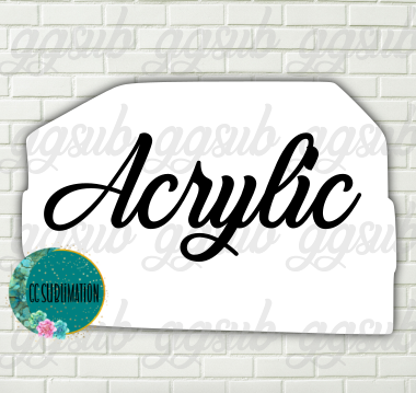 Acrylic Stacked books 10 or 20 count 1.5 & 2 inch size (FOR BADGE REELS) - Sublimation Acrylic