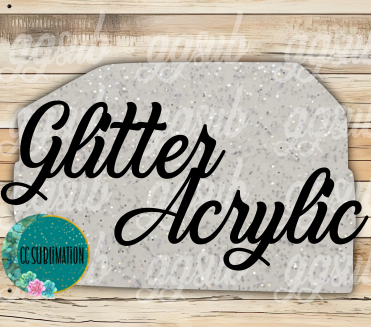 Glitter Acrylic Stacked books 10 or 20 count 1.5 & 2 inch size( FOR BADGE REELS) - Sublimation Acrylic