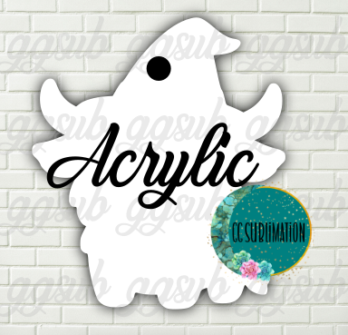 Acrylic- Highland witch With or Without Hole - Sublimation Acrylic