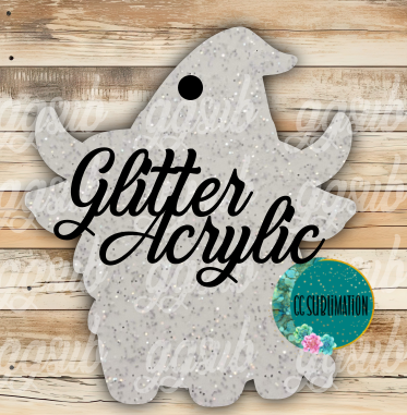 Glitter Acrylic - Highland witch With or Without Hole - Sublimation Acrylic