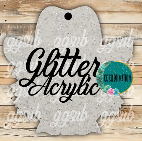 Glitter Acrylic - Cowboy scarecrow With or Without Hole - Sublimation Acrylic