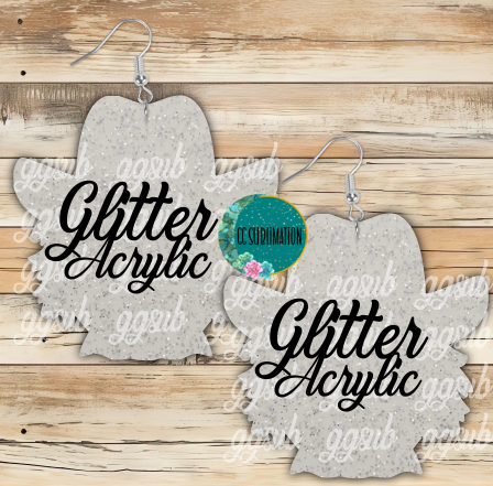 Glitter Acrylic Cowboy scarecrow 5 & 10 pairs 1.5 & 2 inch size - Sublimation Acrylic