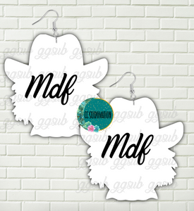 MDF - Cowboy scarecrow earrings 2 sizes to choose from