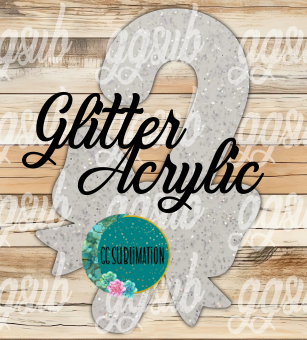 Glitter Acrylic Candy cane bow 10 or 20 count 1.5 & 2 inch size( FOR BADGE REELS) - Sublimation Acrylic
