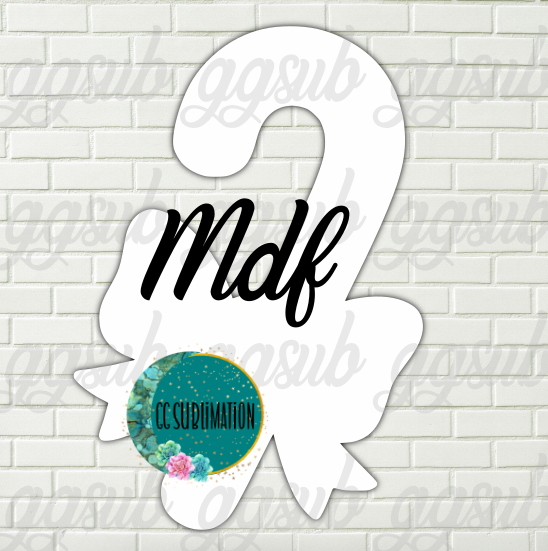 MDF -Candy cane bow With and WITHOUT holes