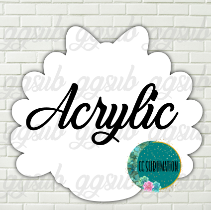 Acrylic Turkey with bow 10 or 20 count 1.5 & 2 inch size (FOR BADGE REELS) - Sublimation Acrylic