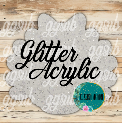 Glitter Acrylic Turkey with bow 10 or 20 count 1.5 & 2 inch size( FOR BADGE REELS) - Sublimation Acrylic