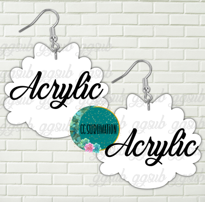 Acrylic - Turkey with bow 5 & 10 pairs 1.5 & 2 inch size - Sublimation Acrylic