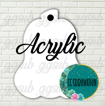 Acrylic- Lumpy pumpkin With or Without Hole - Sublimation Acrylic