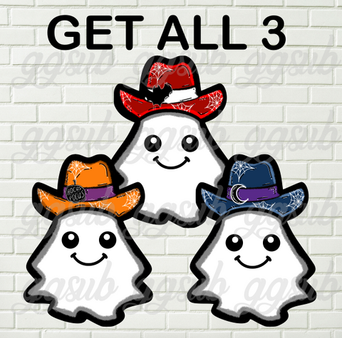Digital design- Cowboy ghost bundle