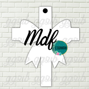 MDF - Cross with bow With and WITHOUT holes
