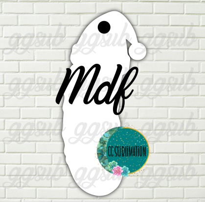 MDF - Santa pickle With and WITHOUT holes