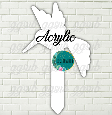 Hummingbird Garden Stake - Sublimation Acrylic