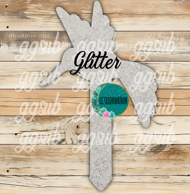 Humming bird Garden Stake - Sublimation GLITTER Acrylic