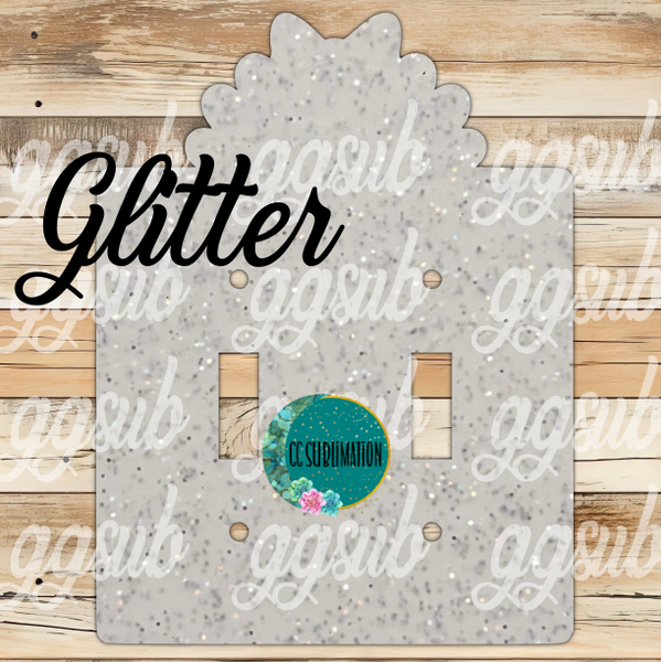 GLITTER Acrylic- Turkey with bow -Double Light Switch Cover Sublimation