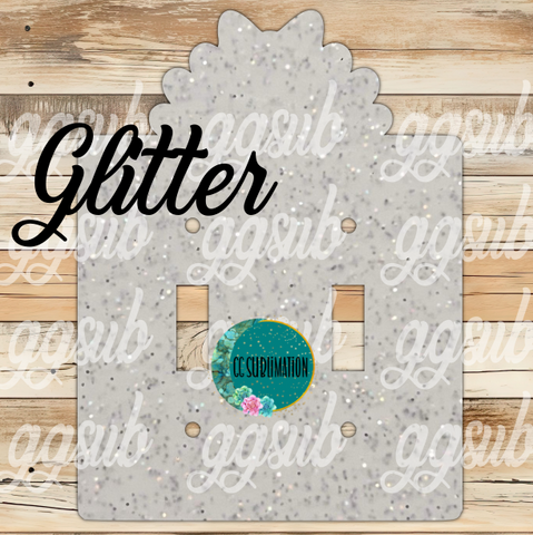 GLITTER Acrylic- Turkey with bow -Double Light Switch Cover Sublimation