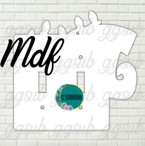 MDF- Stocking with lights -Double Light Switch Cover Sublimation