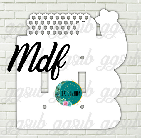 MDF- Chicken with wire -Double Light Switch Cover Sublimation