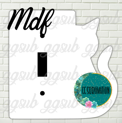 MDF - Cat light switch cover