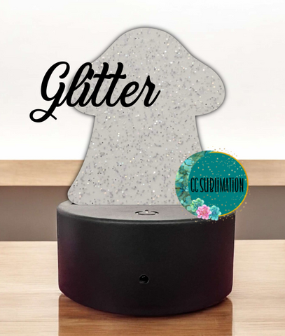 GLITTER Acrylic Mushroom ghost Base Blank - Sublimation Acrylic