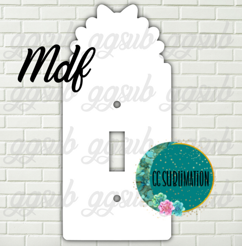 MDF - Turkey with bow light switch cover