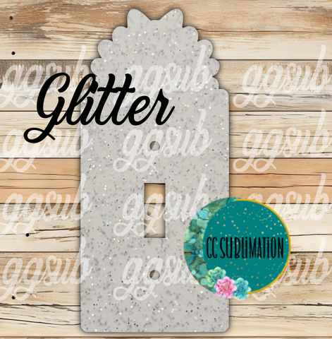 GLITTER Acrylic Turkey with bow light switch cover - Sublimation Acrylic