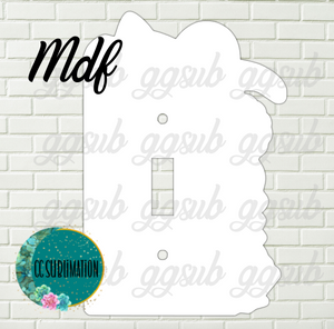 MDF - Turtle with shells - light switch cover