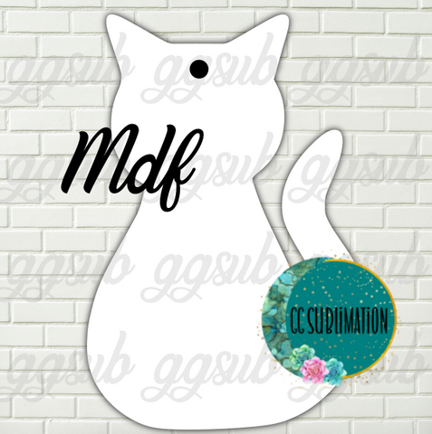 MDF - Cat sitting With and WITHOUT holes