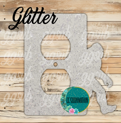 GLITTER Acrylic - Big foot - Outlet  cover - Sublimation Acrylic