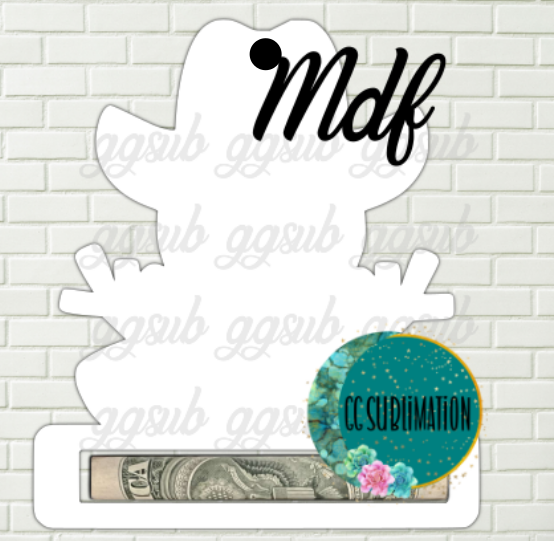 MDF - Cowboy snowman - Money holder {with or WITH OUT holes}